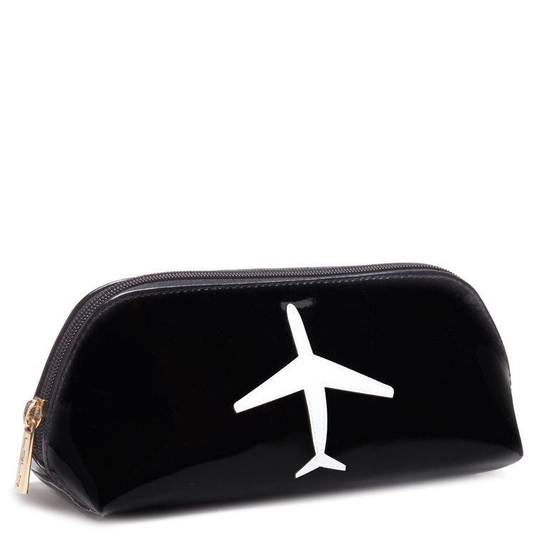 Airplane on long cosmetic bag