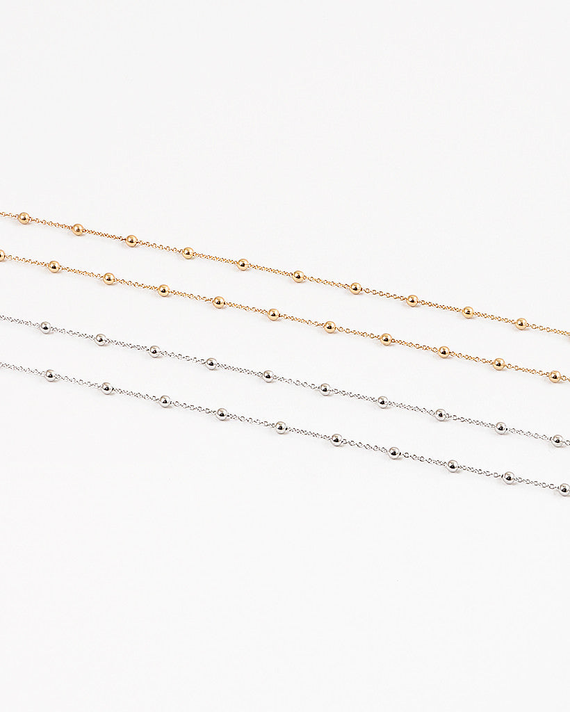 Long Metal Bead Necklace Lolo Watch Hill