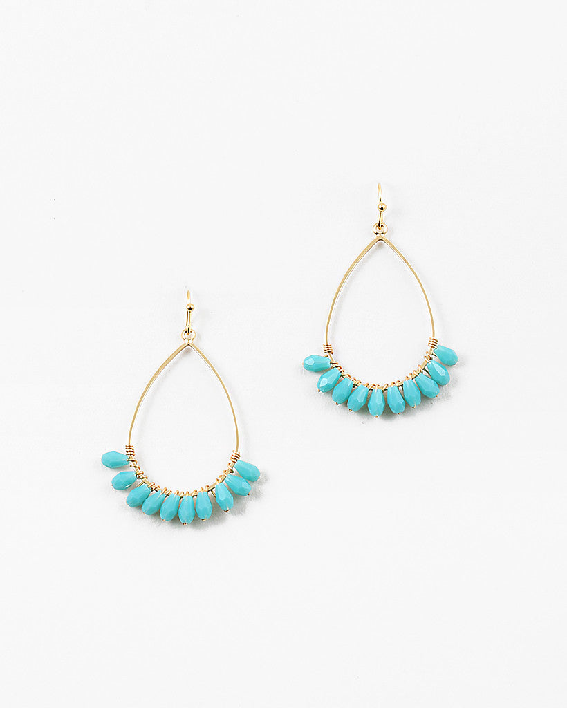 Teardrop Earring with Beads Lolo Watch Hill