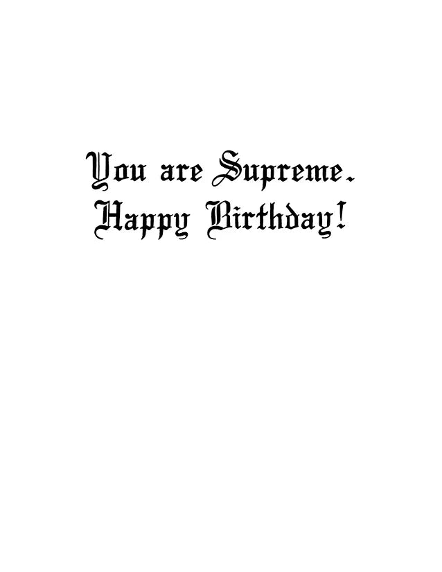 RBG Supreme Birthday Card