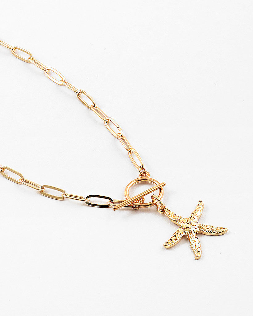 Starfish Necklace with Toddle Closure