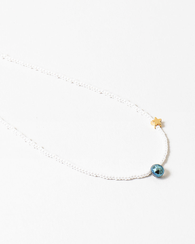 Bead Choker with Natural Stone