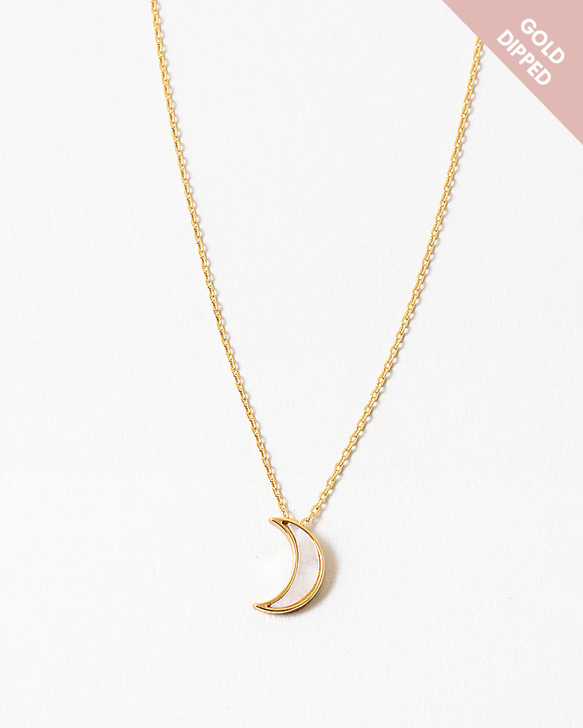 Mother or Pearl Moon Pendant