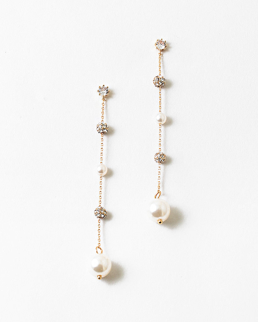 4 Tiered Pearl Earring