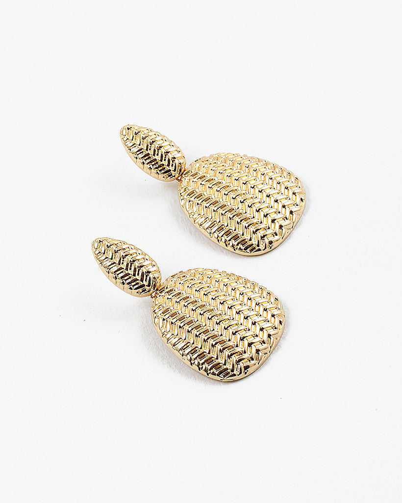 Textures Metal Statement Earring