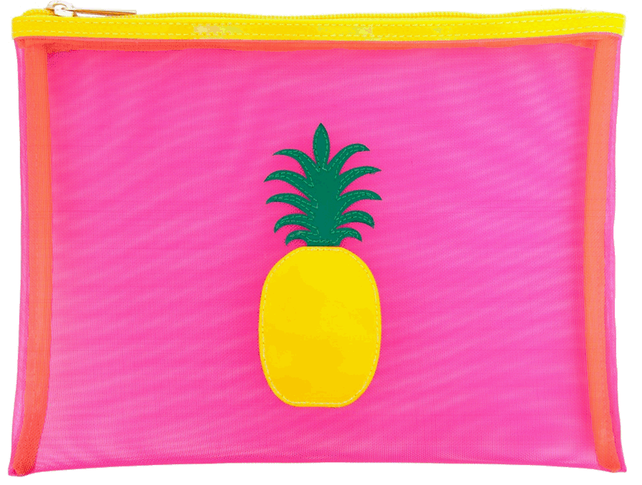 Pineapple on Medium Mesh Bag