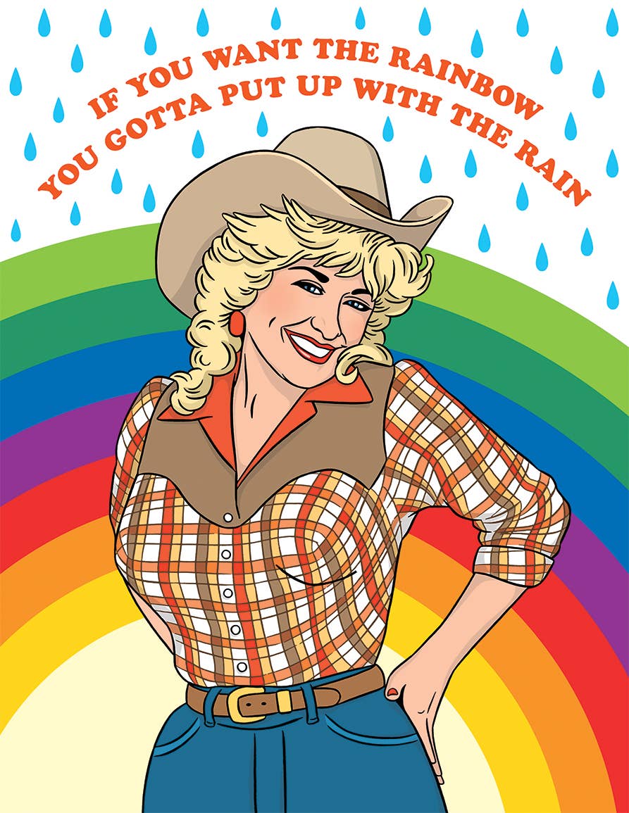 Dolly If You Want The Rainbow…Blank Card