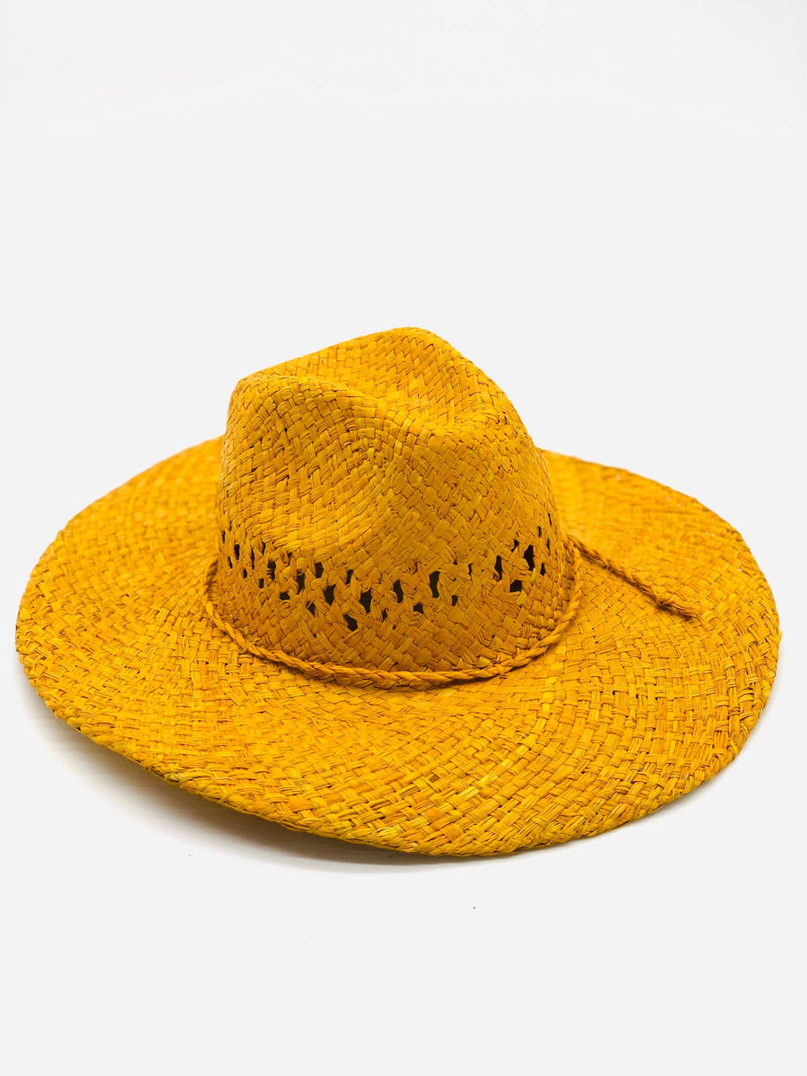 Macho Straw Cowboy Hat with Adjustable wire rim- Unisex