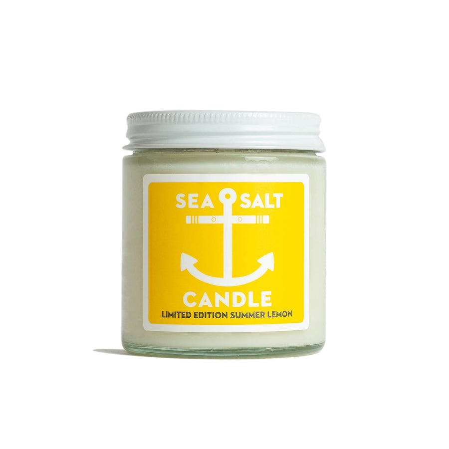 Limited Edition Sea Salt Summer Lemon Travel Candle