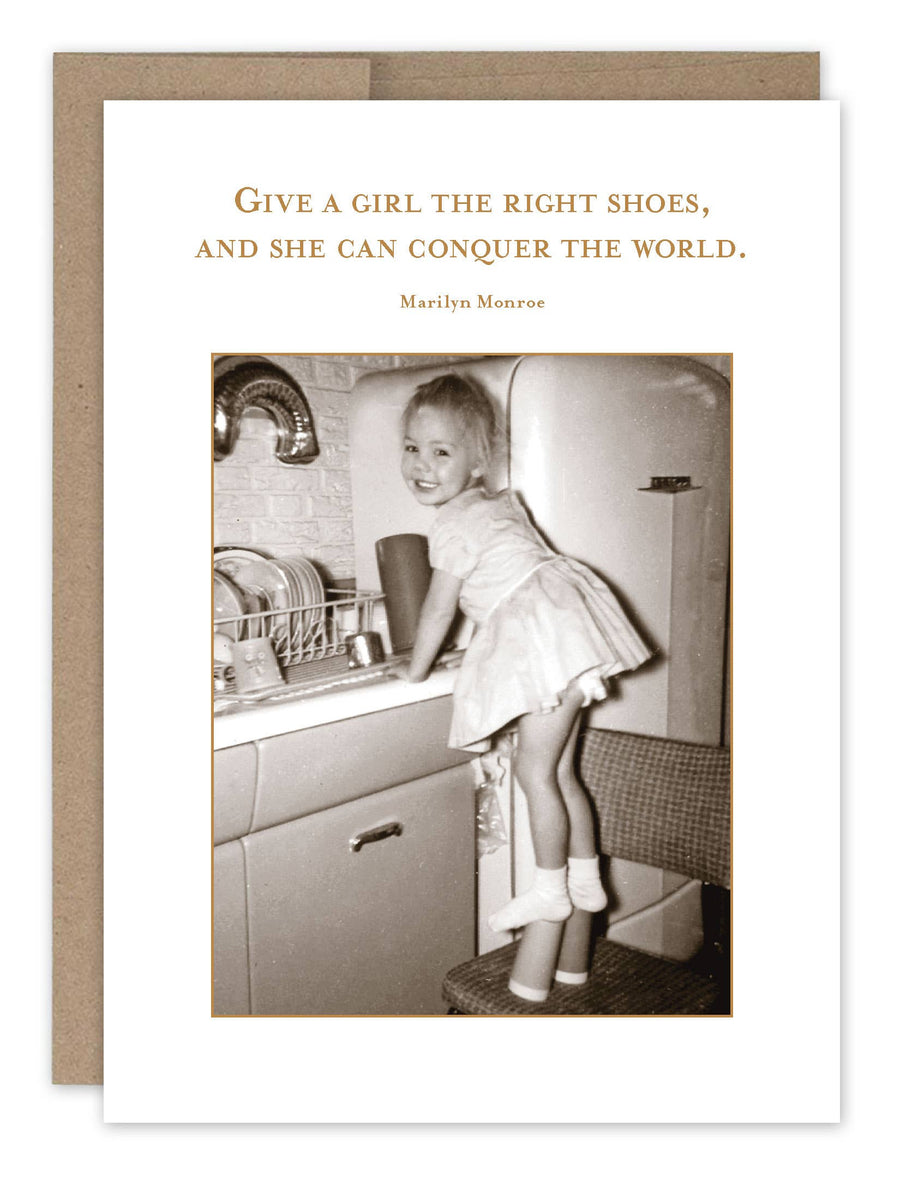 Give A Girl Shoes Birthday Card