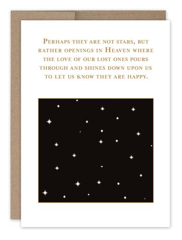 Stars in Heaven - Sympathy Card