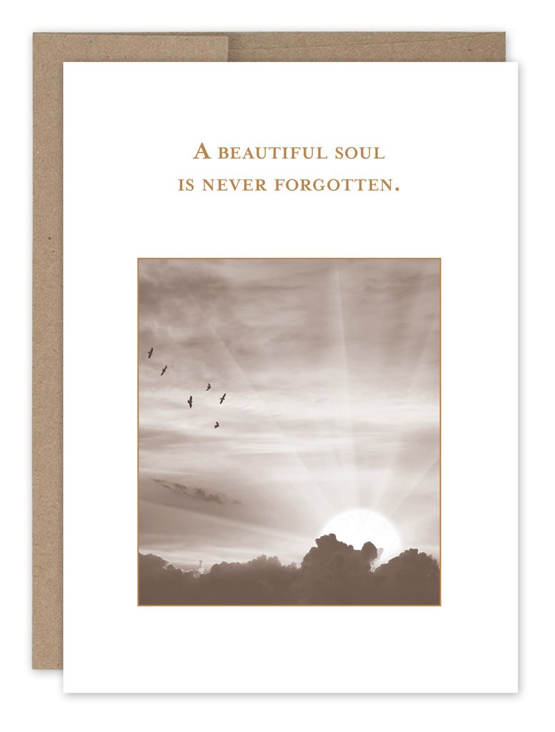Beautiful Soul - Sympathy Card