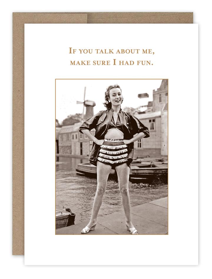 Talk About Me - Birthday Card