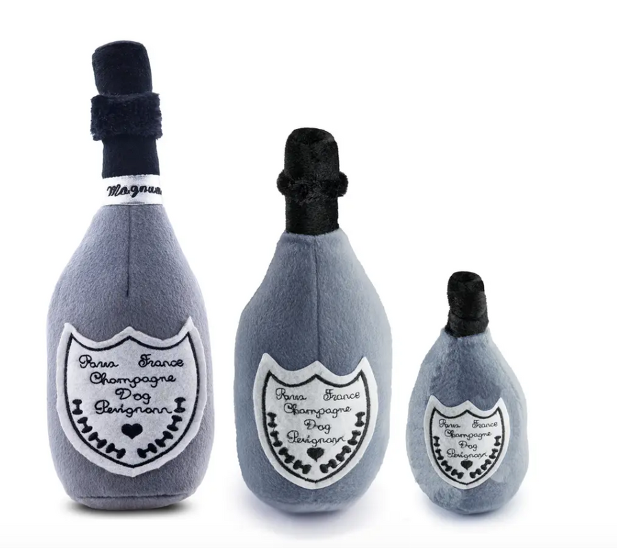 Dog Perignonn Champagne Toy