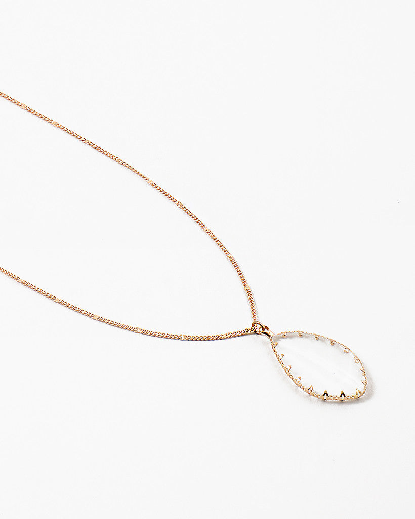 Clear Pendant on Delicate Chain