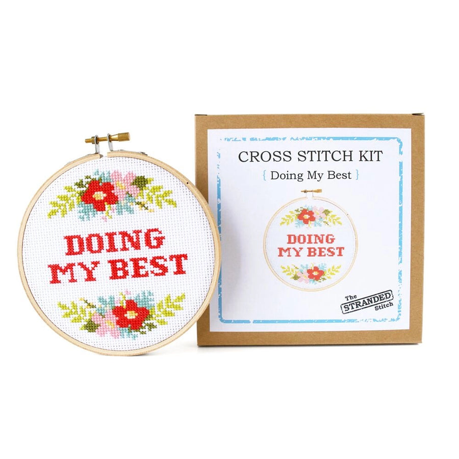 Doing My Best Cross Stitch Kit